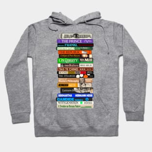 Classic Philosophy Books Stack Hoodie